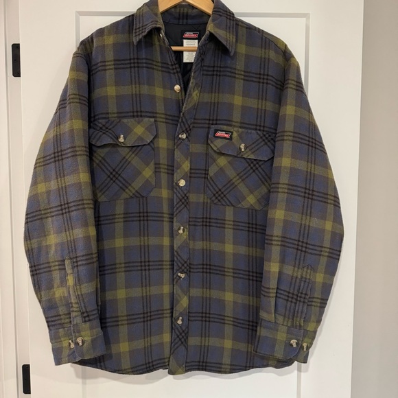 Dickies Other - Dickies Men’s Flannel Shirt Jacket w/ Quilted Lining 🔥🧥 - Medium